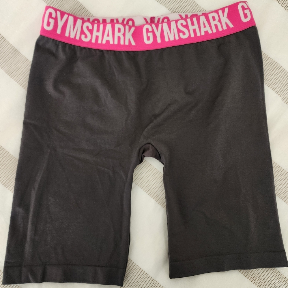 GYMSHARK Womens M dark gray Seamless Cycling Shorts